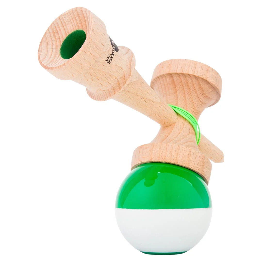 Kendama usa kaizen half split jet shape green beginner 3