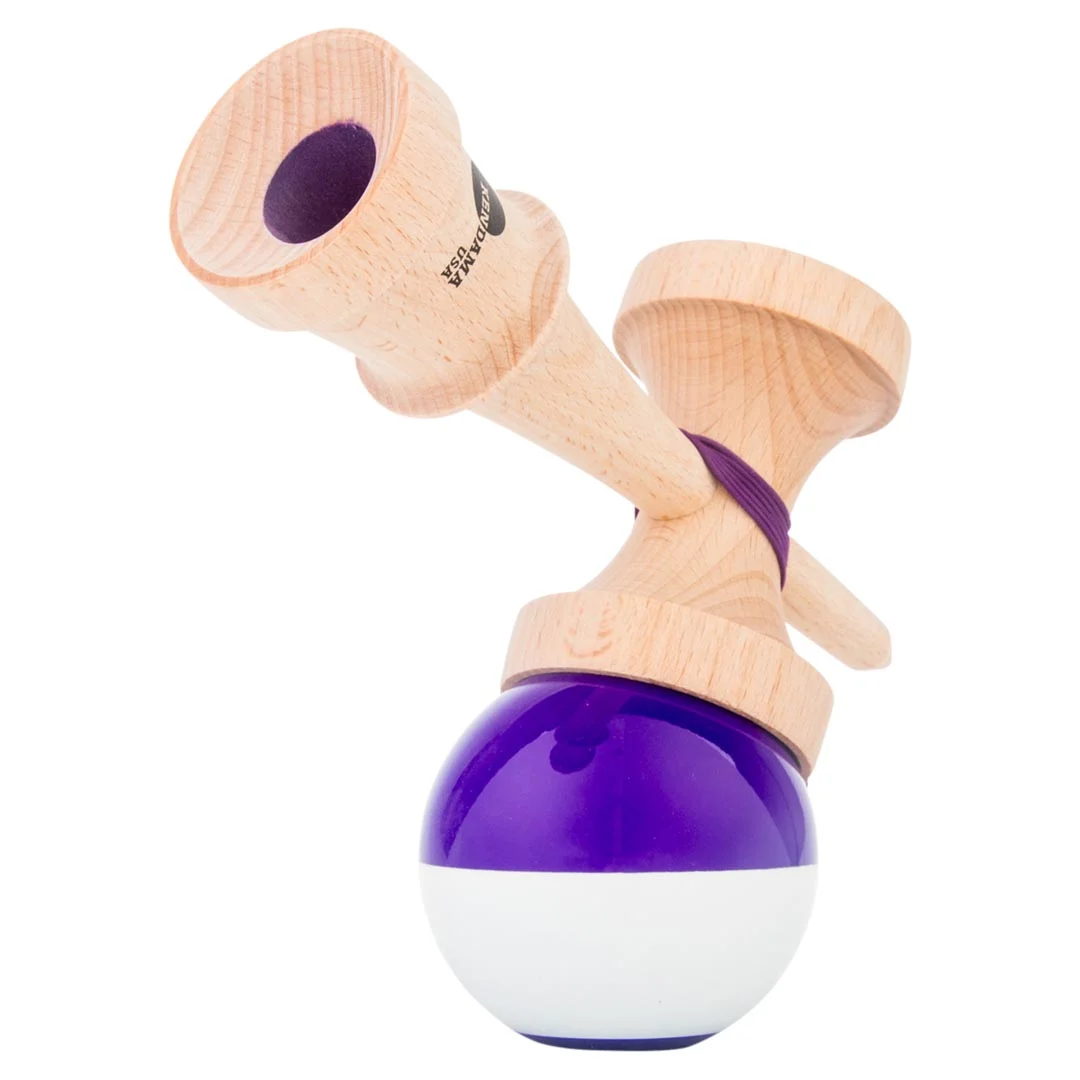 Kendama usa kaizen half split jet shape purple beginner 3