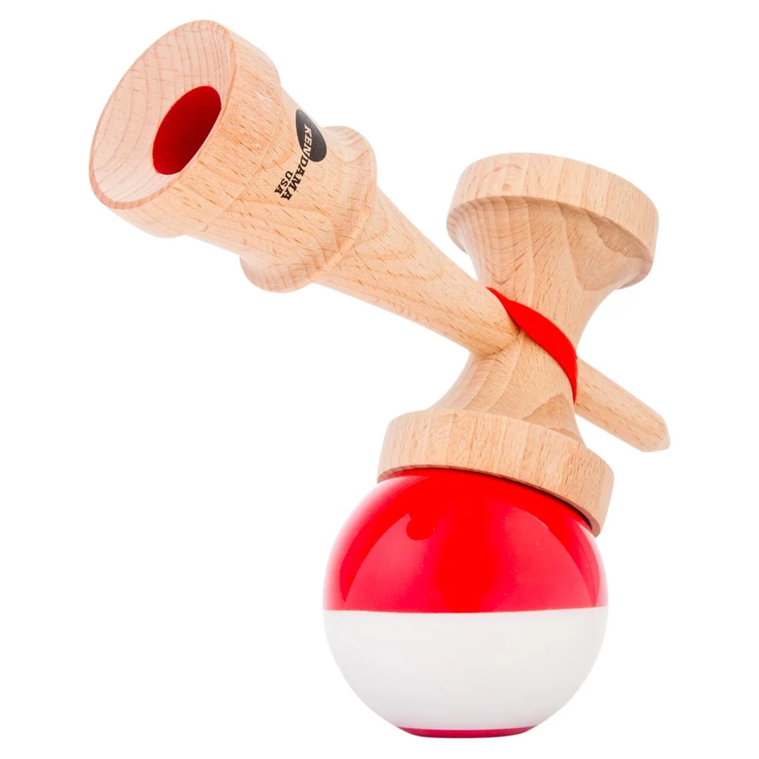 Kendama usa kaizen half split jet shape red beginner 3