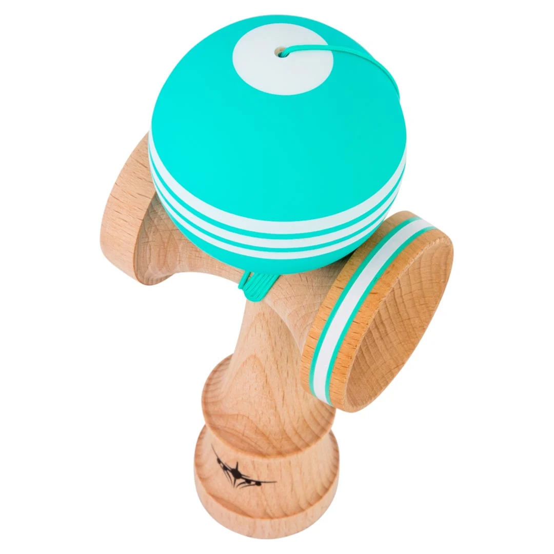Kendama usa kaizen triple stripe jet shape green beginner 2