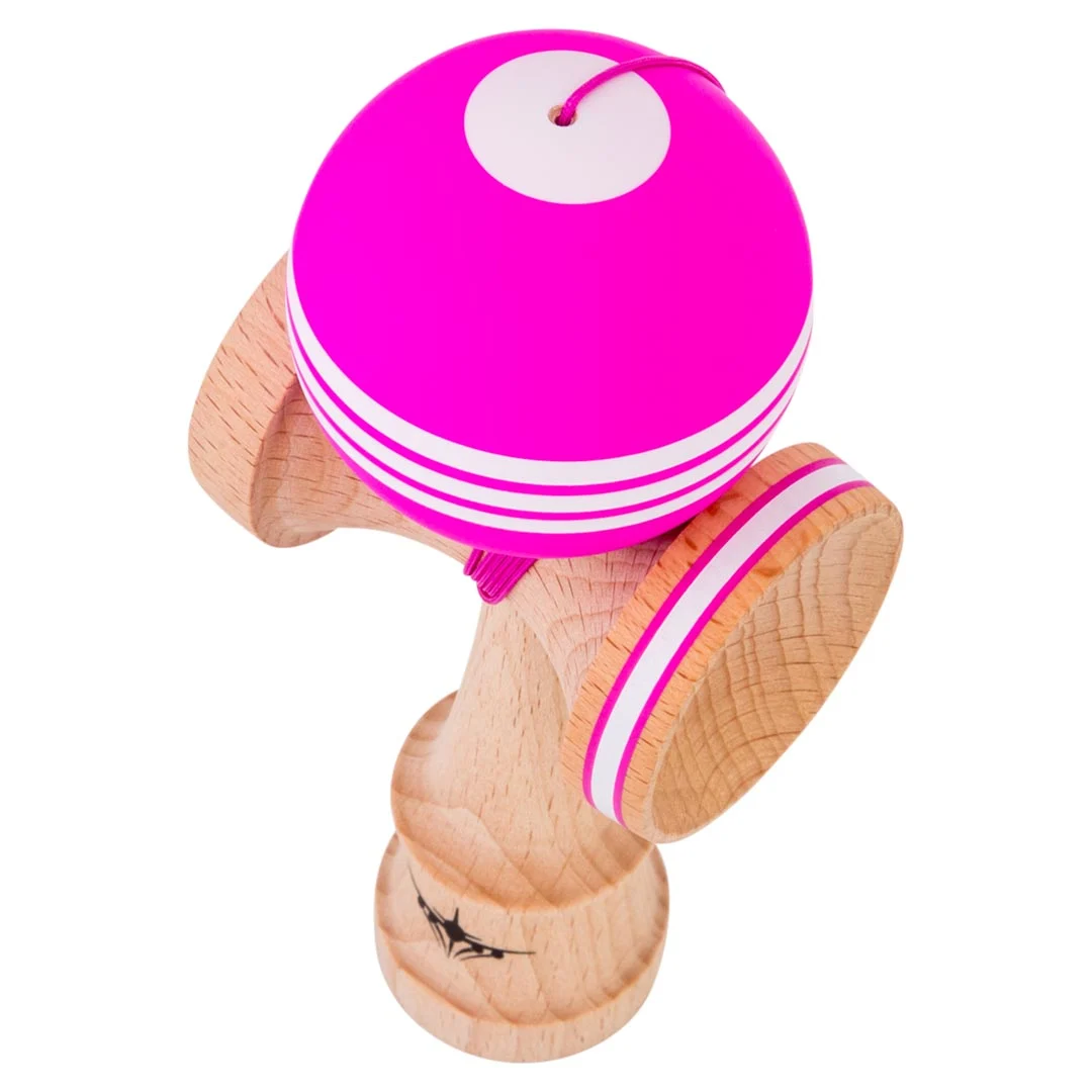 Kendama usa kaizen triple stripe jet shape pink beginner 2